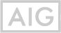 A white background with the word aig in grey letters.